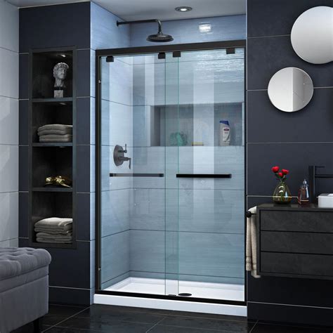 44 to 48-inch frameless sliding shower door - Jun 15, 2021 · This 36 in. x 48 in. Single Threshold Corner Shower Base in White and 48 in. x 76 in. Frameless Sliding Shower Door in Stainless are designed to fit 36 in. x 48 in. alcoves. Offering style and design, 